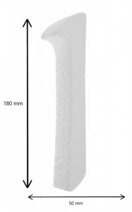 Cifra polistiren dens -1- 18x5x2cm - Img 2