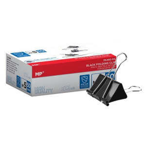 Clema otel pentru hartie 5cm 12/set MP PA482-05 negru