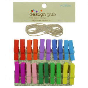 Cleste lemn 3,5cm 20/set Colorarte C1644 multicolor