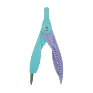 Compas plastic/metal 12,2cm turcoaz/mov ErichKrause
