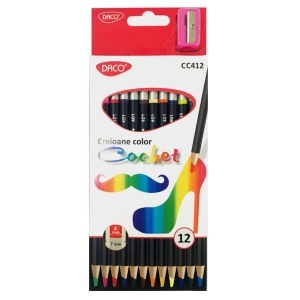 Creion color cochet 12/set Daco CC412