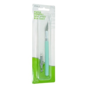 Cutter precizie cu 1 rezerva tip dalta 14,5cm T04054