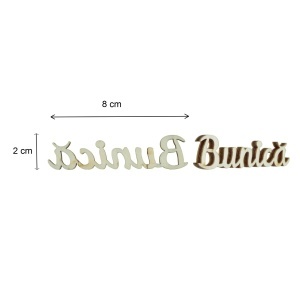 Cuvant placaj -Bunica- 2x8cm - Img 2