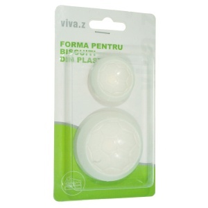 Decupator-matrita plastic minge cu maner 3-4,5cm 2/set T05177