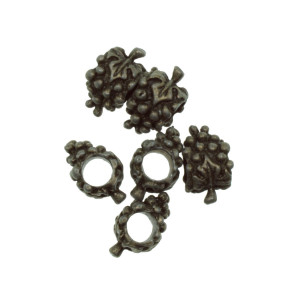 Distantier metalic bronz ciorchine strugure 8x14,5mm 6/set