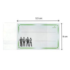 Ecuson orizontal cu ac si clips 9x5,7cm Ecada 54001 - Img 2