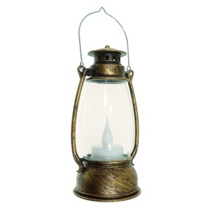 Felinar plastic cupru cu led 6x13,5cm