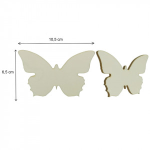 Fluture placaj 10,5x6,5cm 2/set - Img 2