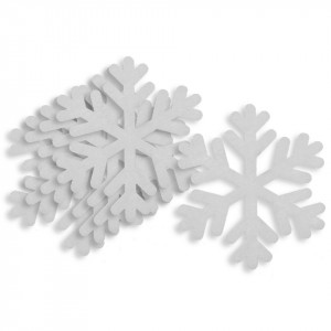 Fulg pasla alb model-1 10x8,7cm 5/set