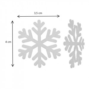 Fulg pasla alb model-1 4x3,5cm 15/set - Img 2
