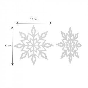 Fulg pasla alb model-3 10x10cm 5/set - Img 2