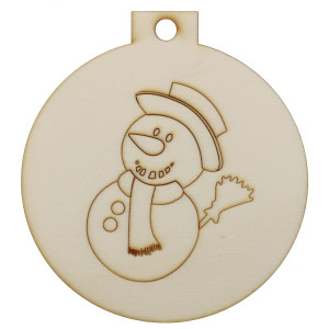 Glob placaj pirogravat model om de zapada 10cm