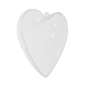 Glob plastic jumatate inima 10cm Meyco 45012