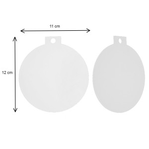 Glob plexiglas transparent cu agatatoare 11x12cm - Img 2