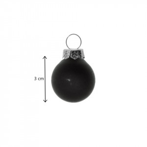 Glob sticla negru mat/lucios 3cm 18/set 102405-18nml - Img 2