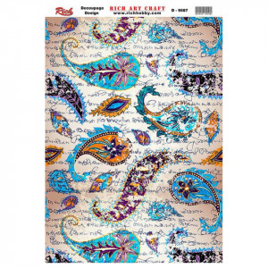 Hartie decoupage 33x48cm Rich D-9587
