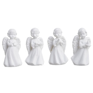 Inger ceramica alb 5,5x2,9cm 4 modele/cutie Canea RD23B-6019