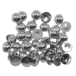 Jumatati perla plastic argintiu 12mm 20g