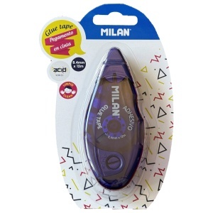 Lipici banda 8,4mm x 12m corp plastic albastru inchis Milan 44GT01