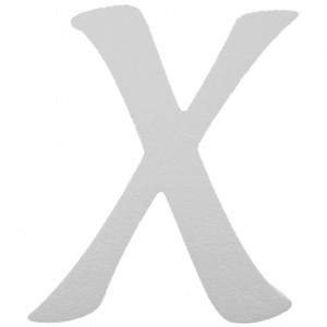 Litera polistiren dens -X- 30x24x2cm font Aladin