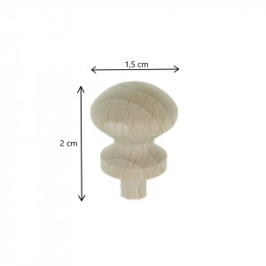 Maner lemn buton pentru sertar 2x1,5cm 2/set X51 - Img 2