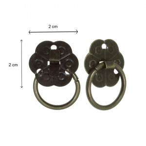 Maner metalic bronz decorativ 2cm X145M - Img 2