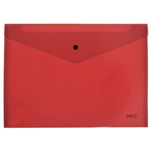 Mapa plastic plic rosu cu capsa A3 Daco MP123R