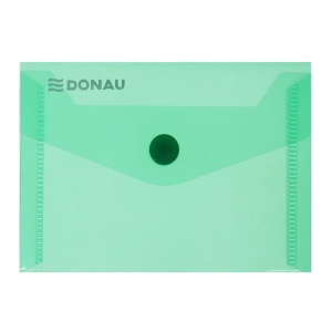 Mapa plastic verde transparent cu capsa A7 Donau
