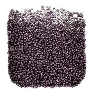 Margele nisip rotunde vinetiu metalizat 2mm 60g