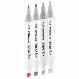 Marker pe baza de alcool cu 2 capete varf rotund si tesit 1mm/2-5mm Artix PP915
