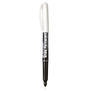 Marker permanent alb varf 1,2mm Centropen 2686