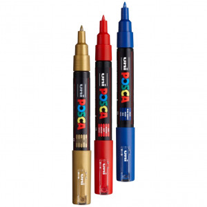 Marker vopsea pe baza de apa varf 0,7mm Uni Posca pc-1m - Img 1