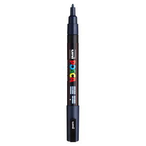 Marker vopsea pe baza de apa varf 0,9-1,3mm Uni Posca pc-3m - Img 19