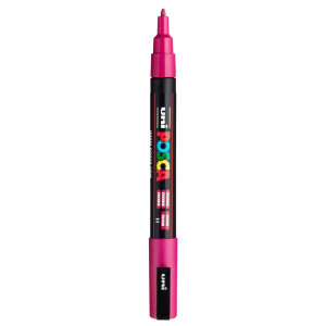 Marker vopsea pe baza de apa varf 0,9-1,3mm Uni Posca pc-3m - Img 27