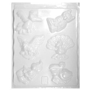 Matrita plastic 6 pasari 21x26,5cm Creart FGAB0020 alb
