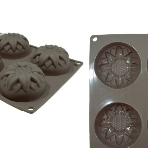 Matrita silicon dreptunghiulara floarea soarelui 30x17,5x3,3cm KmtStyle 2416118 - Img 2