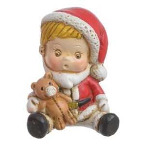 Miniatura baiat cu ursulet din rasina 3,1x2,4cm Canea 270CAN103TA_MIX