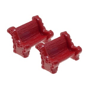 Miniatura banca rasina 2,4x2,6x4cm rosu 2/set