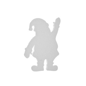 Mos Craciun polistiren dens 10x6,5x1cm