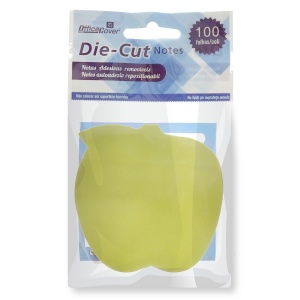 Notes adeziv forma mar 5 culori 7,5x7,5cm 100 file Office Cover n106