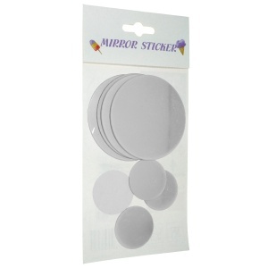 Oglinda adeziva rotunda 4-8cm x 0,8mm 8/set K2
