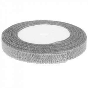 Panglica lurex argintie 21m/rola - Img 4