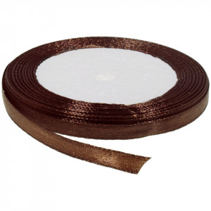 Panglica satinata maro inchis 6mm x 21m/rola