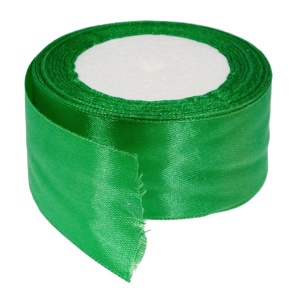 Panglica satinata verde mediu 40mm x 21m/rola