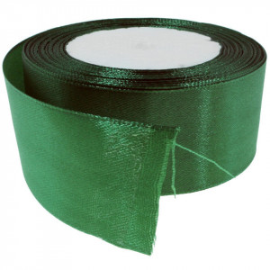 Panglica satinata verde padure 40mm x 21m/rola