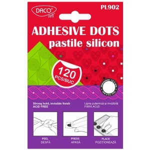 Pastile silicon autoadezive 120buc/set Daco PL902
