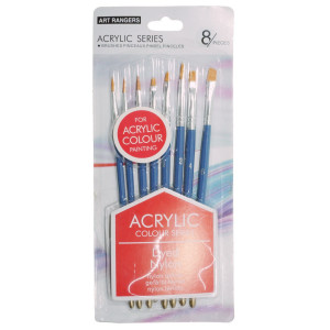 Pensula sintetica varf forme diferite pentru acrilic 8/set BREA0813B P1626