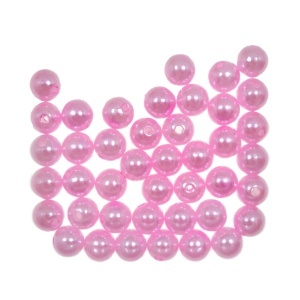 Perla plastic roz 10mm 20g