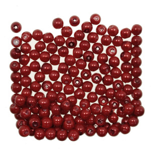 Perla sticla rotunda rosie 5,5x6mm 40g