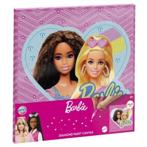 Pictura cu diamante panza pe sasiu 30x30x1,5cm Barbie Creative Craft 501126